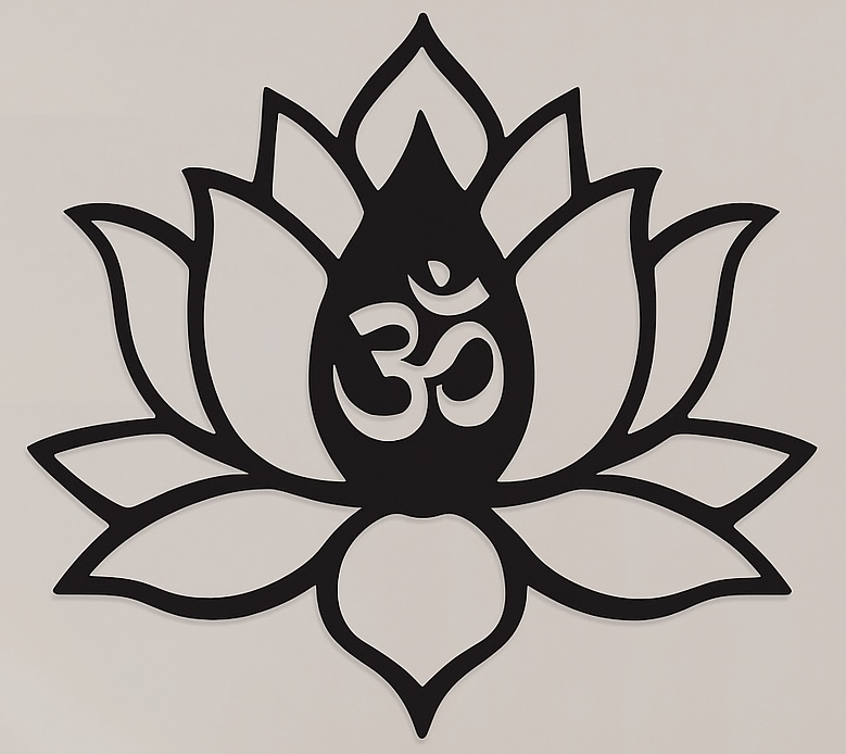 Lotus with Om Symbol